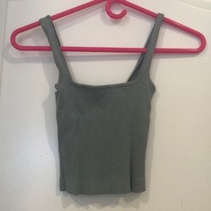 Light blue crop top sweater material